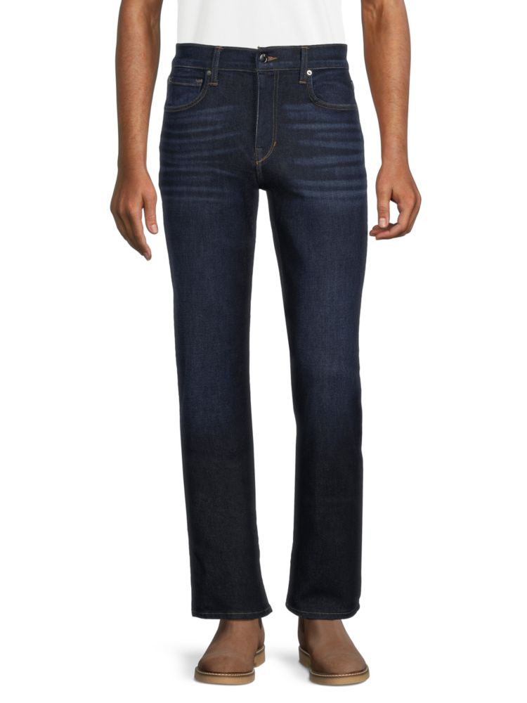 Классические прямые джинсы с бакенбардами Joe'S Jeans, цвет Christo Blue классические прямые джинсы joe s jeans цвет cano