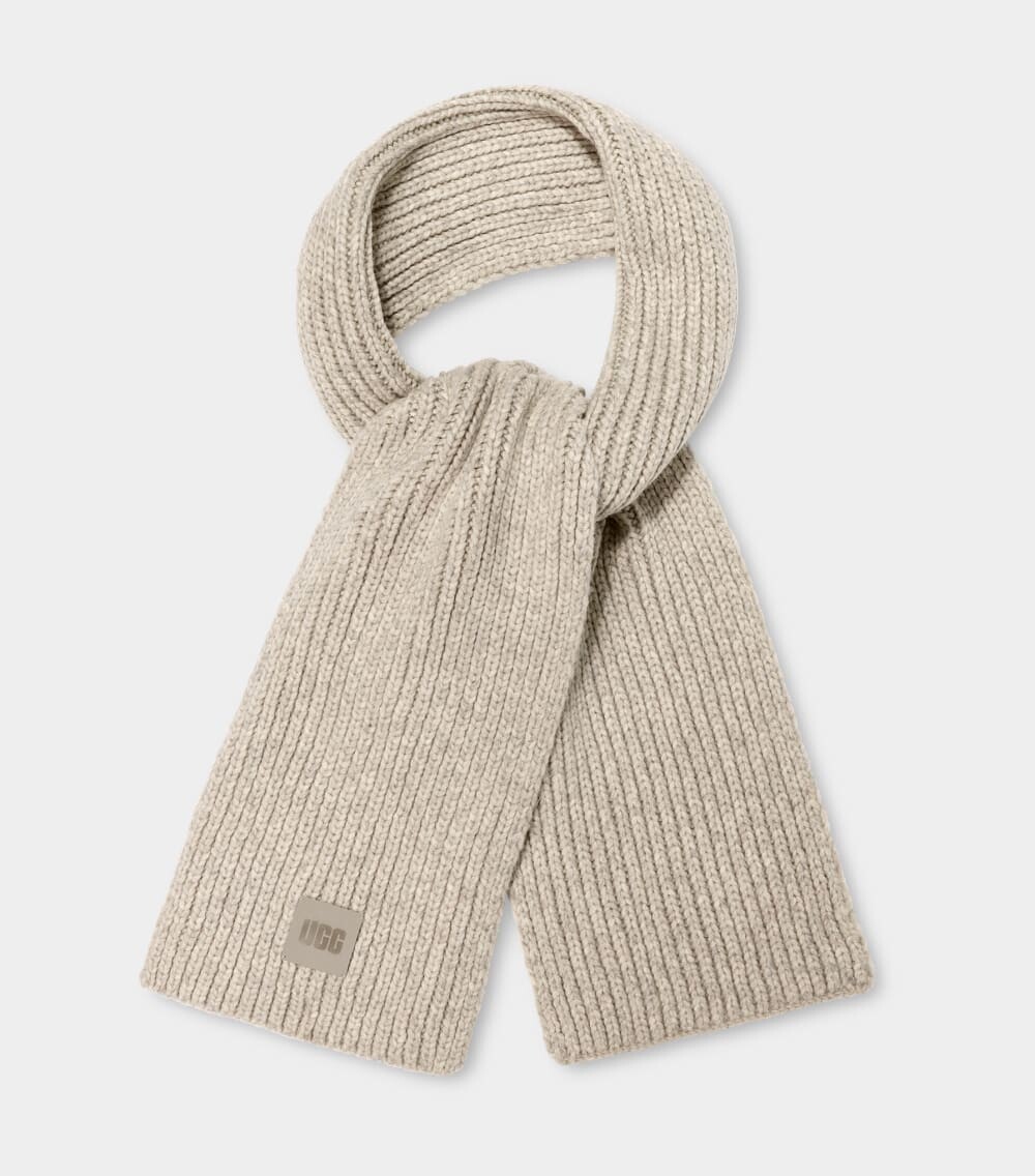 

Шарф Chunky Rib Knit Scarf UGG, серый