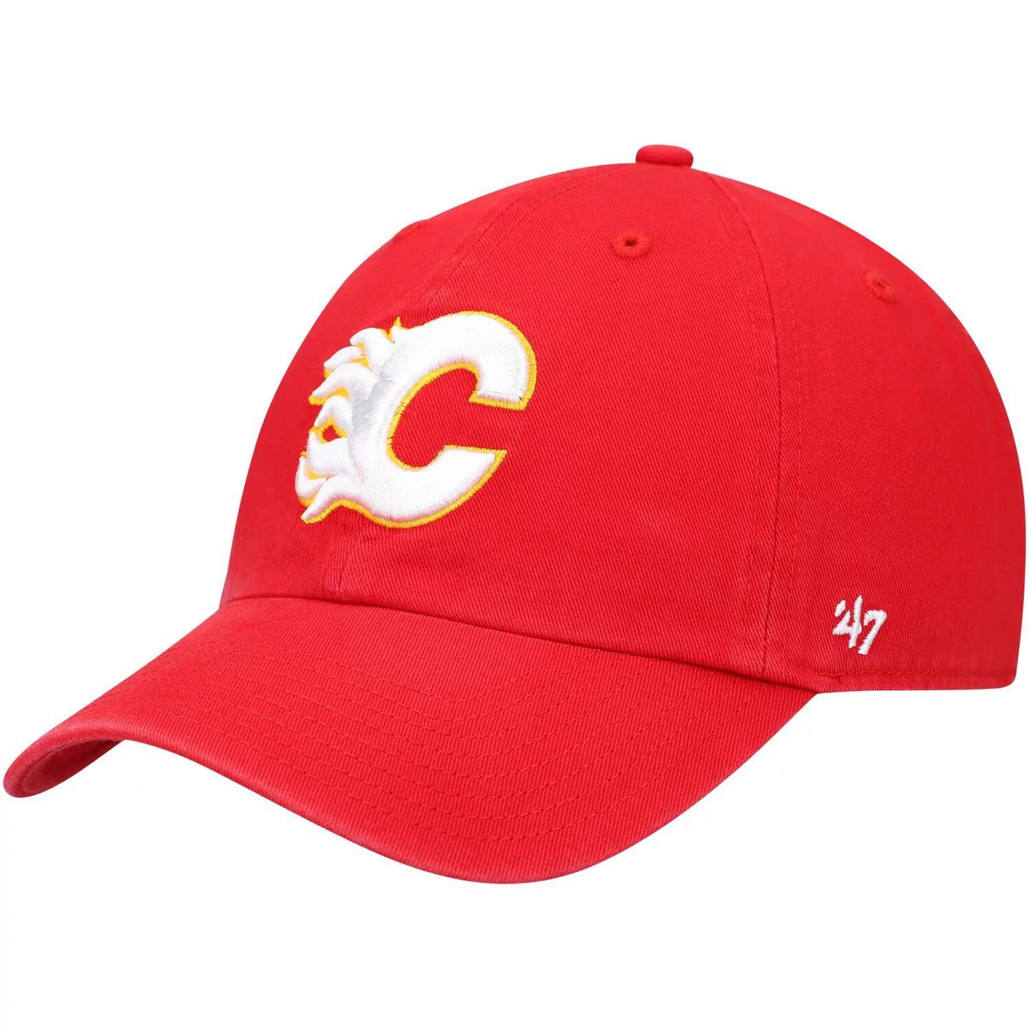 цена Мужская регулируемая кепка Red Calgary Flames Team Clean Up '47 Red
