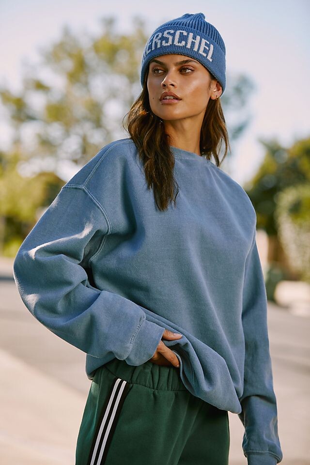 

Вязаная шапка с логотипом Herschel Supply Co., синий