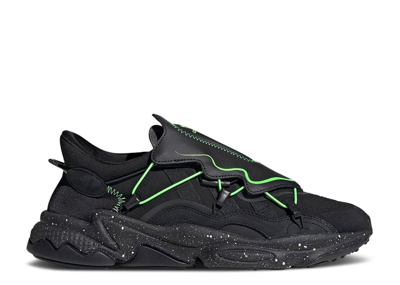 Кроссовки adidas Ozweego 'Black Solar Green', черный exhart solar hanging acrylic ball green