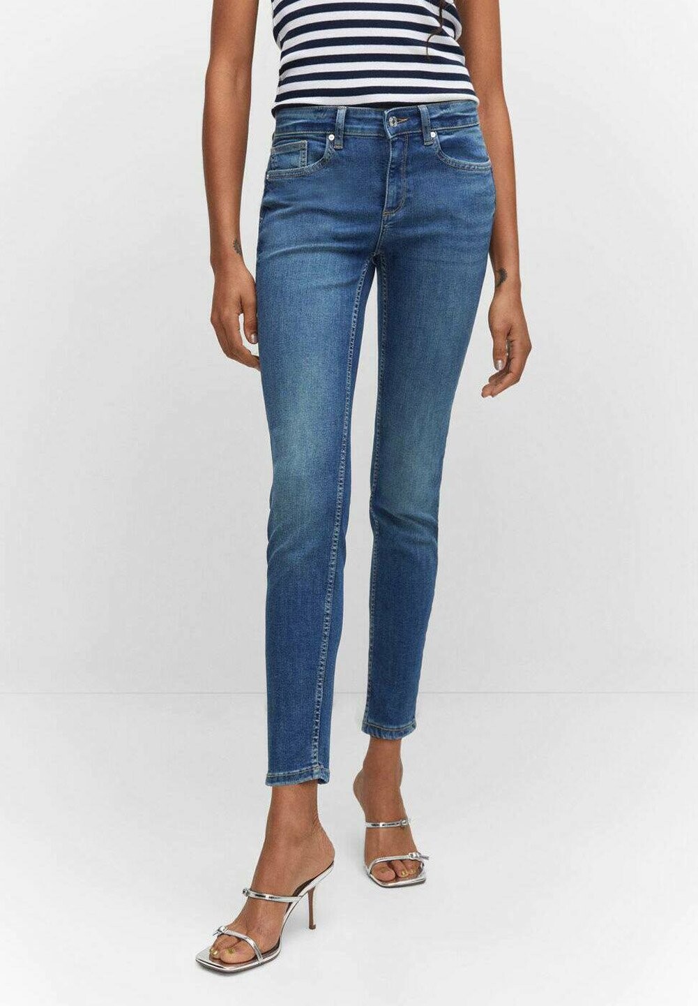 

Джинсы Skinny Fit Mango, темно-синий
