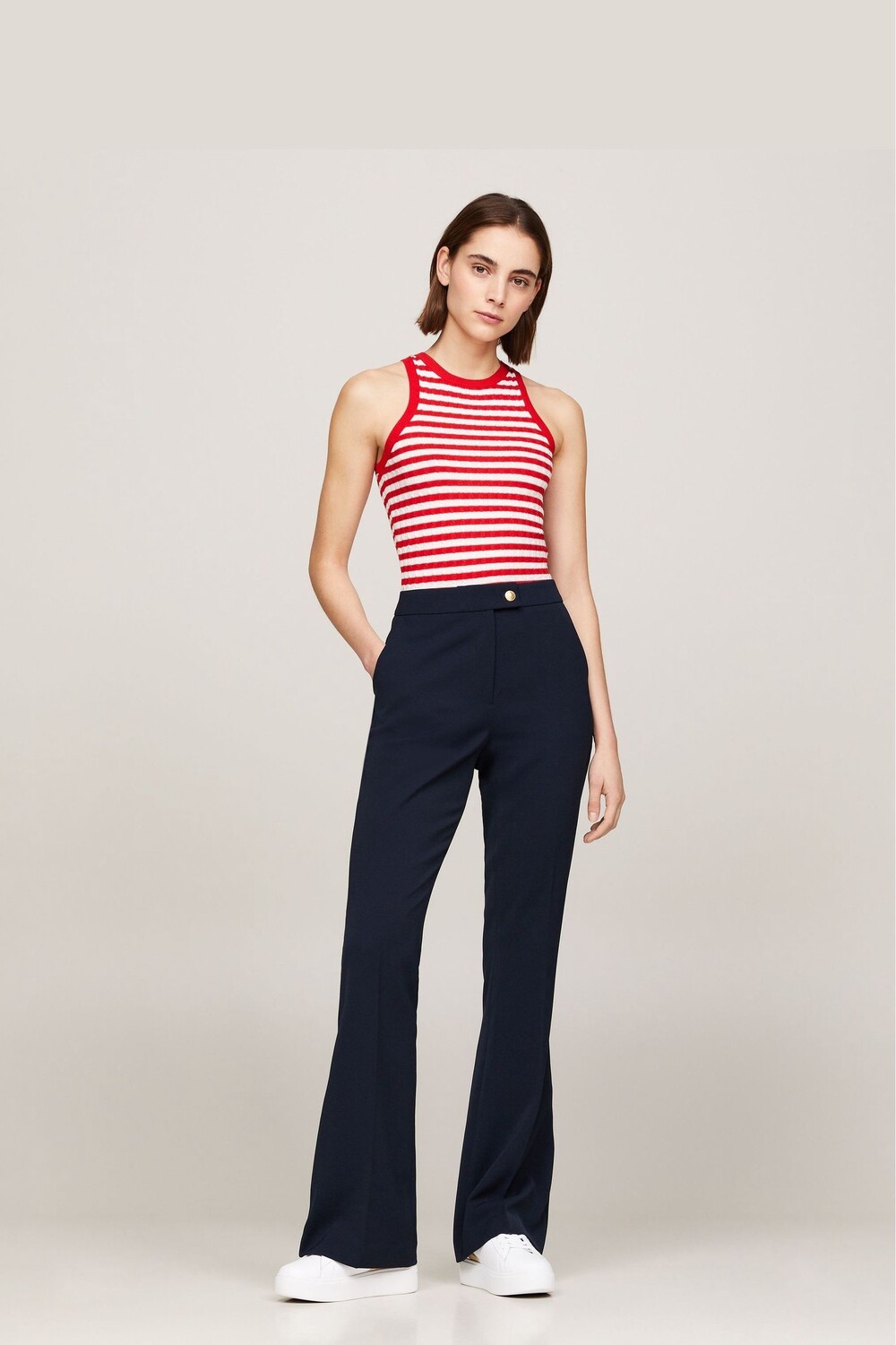 

Белые кроссовки на платформе Tommy Hilfiger, белый