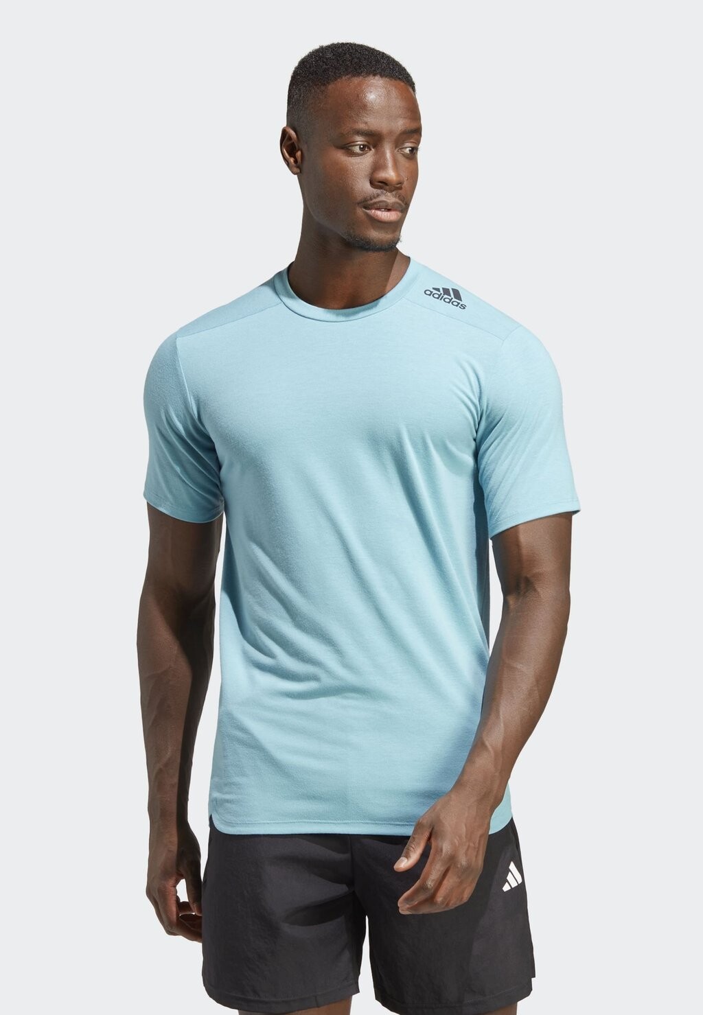

Футболка с принтом DESIGNED FOR TRAINING adidas Performance, синий