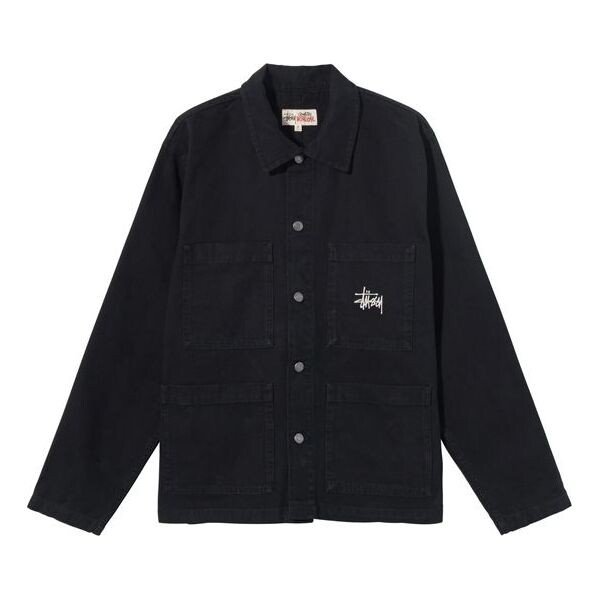 

Куртка Stussy Alphabet Minimalistic Button Jacket Unisex Black, черный
