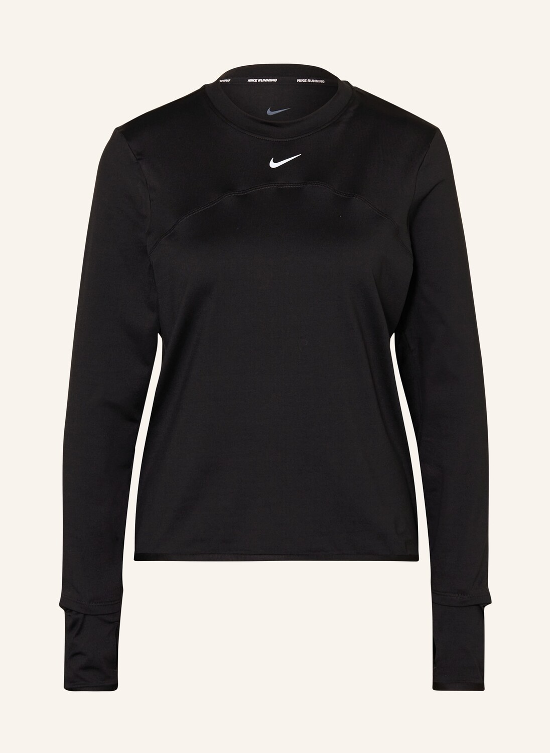 

Беговая рубашка dri-fit swift element uv Nike, черный