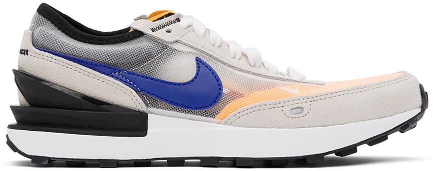 

Детские серо-оранжевые кроссовки Nike Kids Waffle One Big