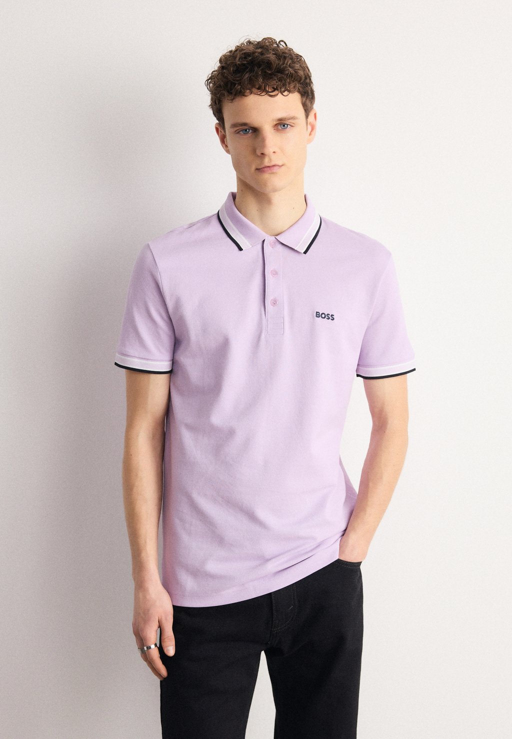 цена Рубашка-поло PADDY BOSS, цвет open purple