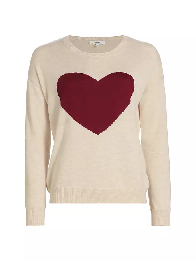 

Свитер с круглым вырезом Avery Heart Splendid, цвет oat heather
