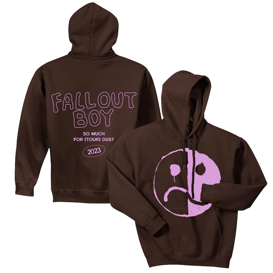

Пуловер с капюшоном Ampro Fall Out Boy, коричневый