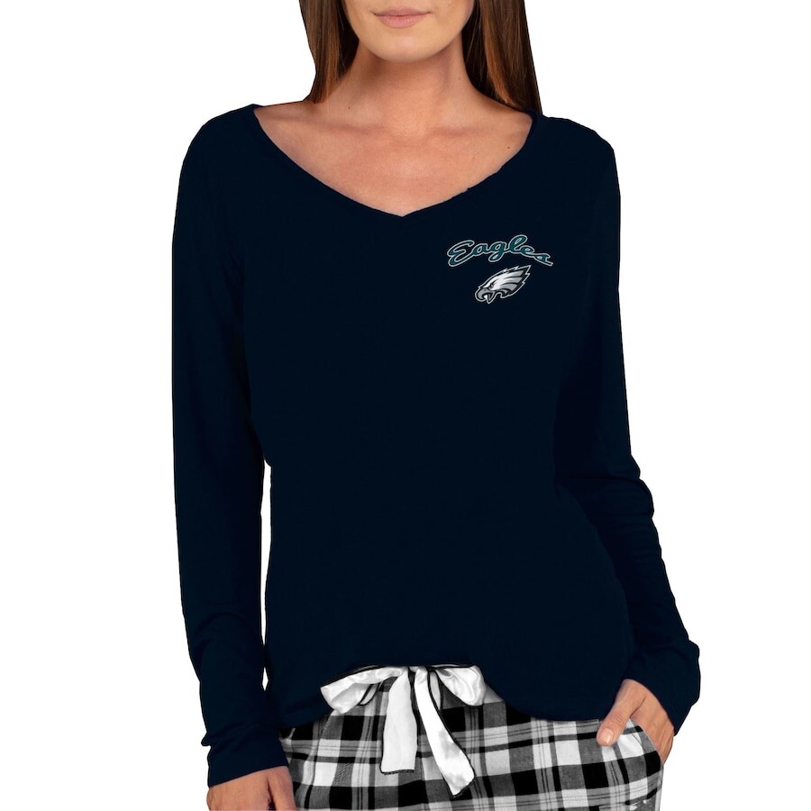 

Футболка с длинным рукавом Concepts Sport Philadelphia Eagles, черный