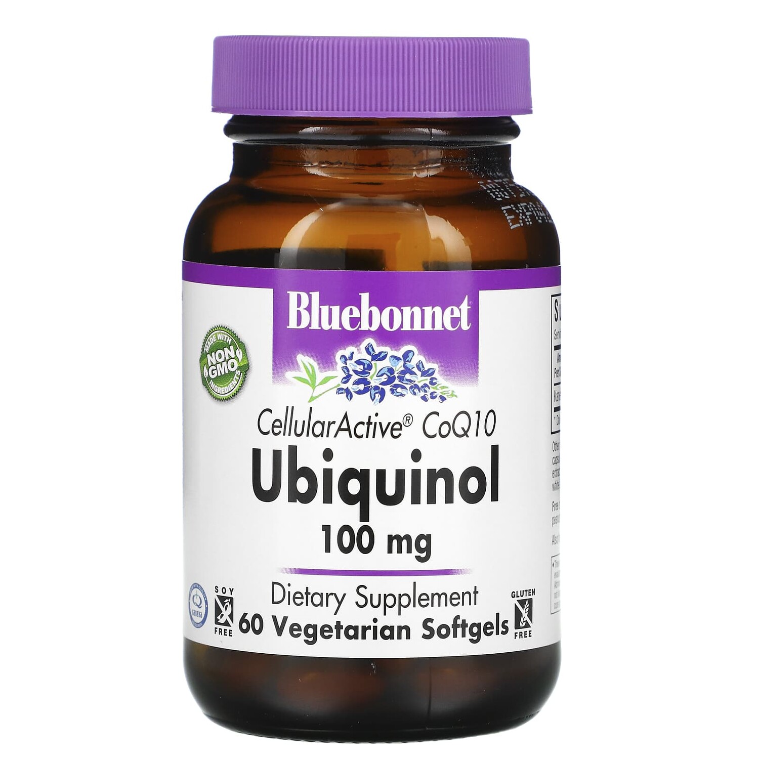 

CellularActive CoQ10, Ubiquinol, 100 мг, 60 вегетарианских капсул, Bluebonnet Nutrition