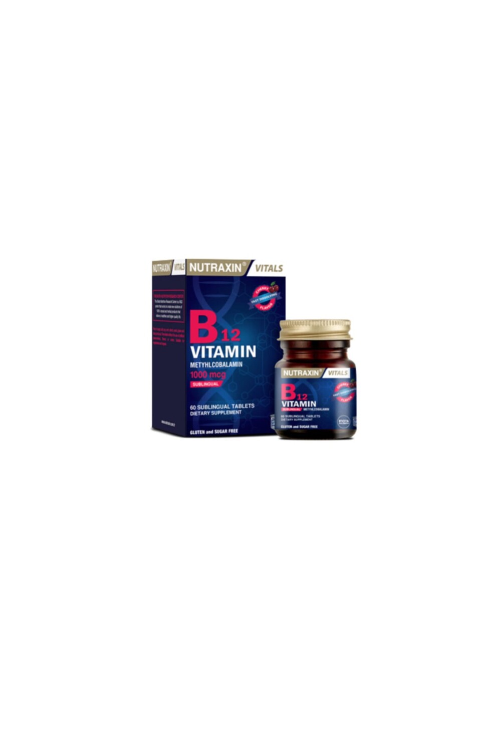 

Nutraxin Витамин B12 1000 мкг 60 сублингвальных таблеток