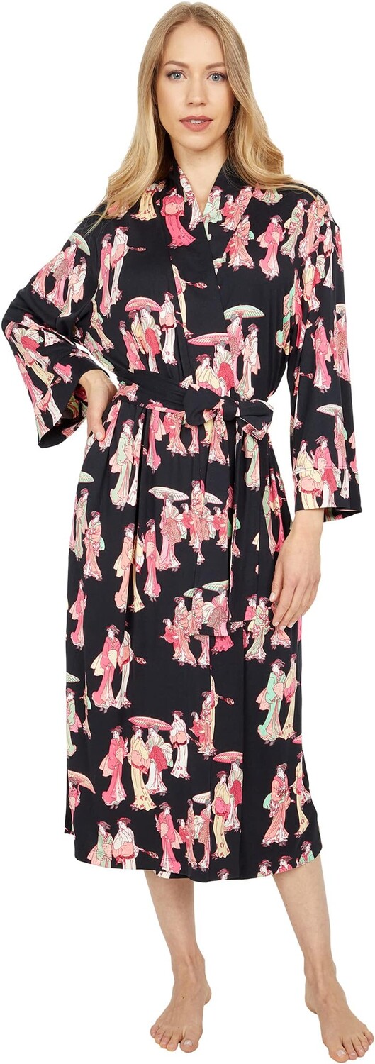 

Халат Geisha - Cozy Knit Robe N by Natori, цвет Black Multi