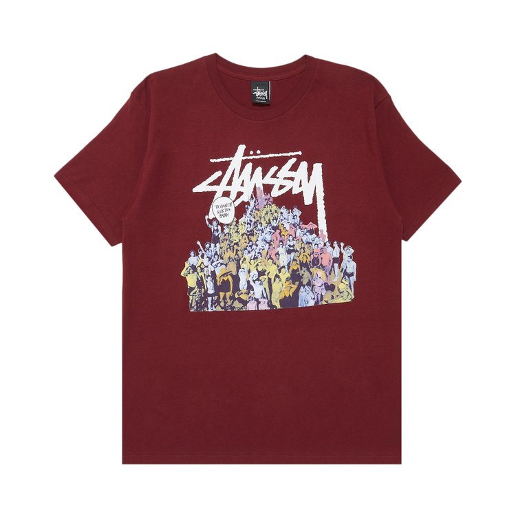 Футболка Stussy Beach Mob 'Wine', красный