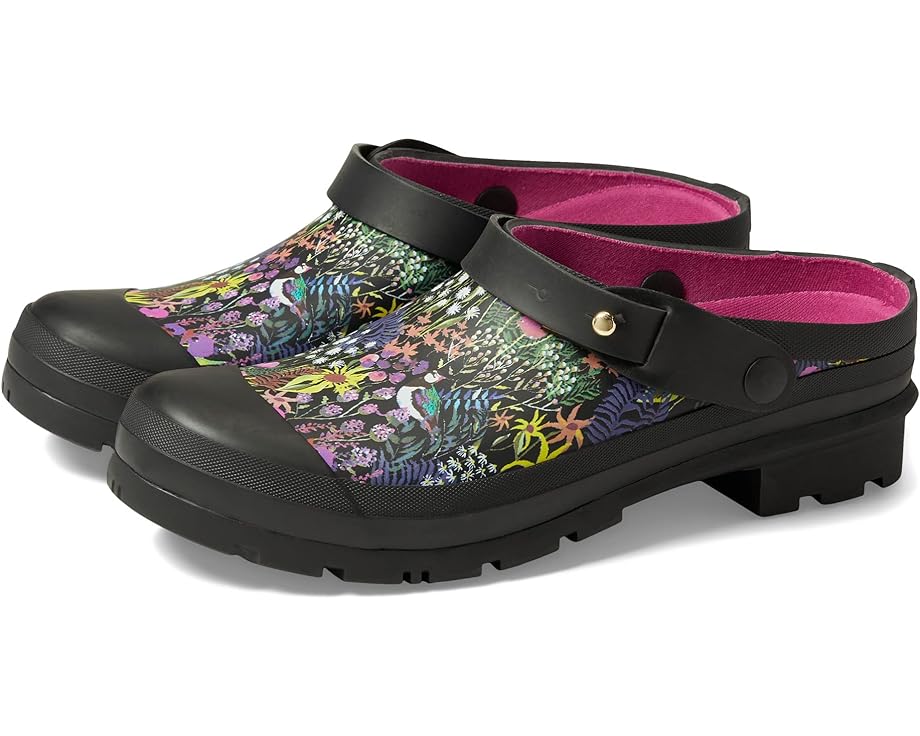 Сабо Joules Welly Clog, цвет Black Ditsy