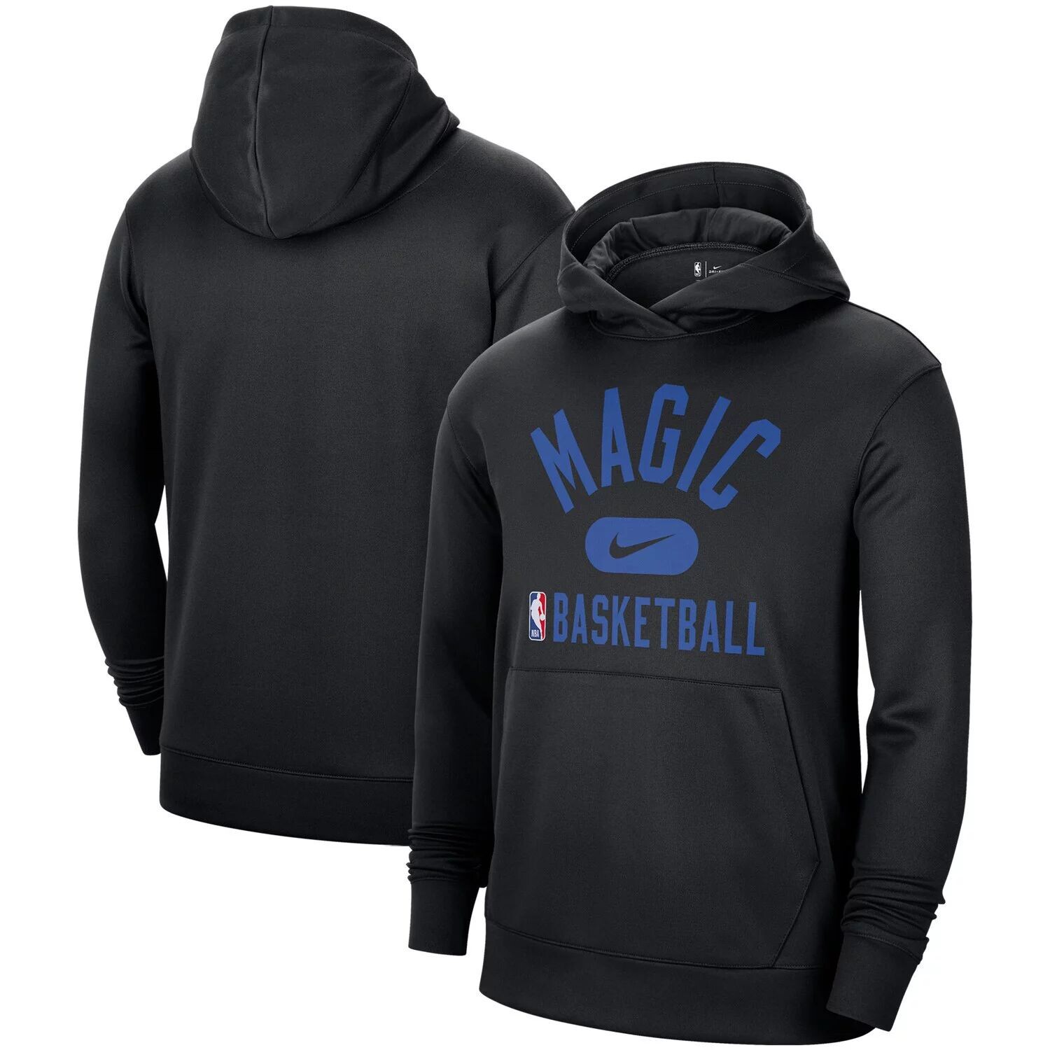 

Мужской черный пуловер с капюшоном Orlando Magic 2021-2022 Spotlight On Court Performance Practice Nike
