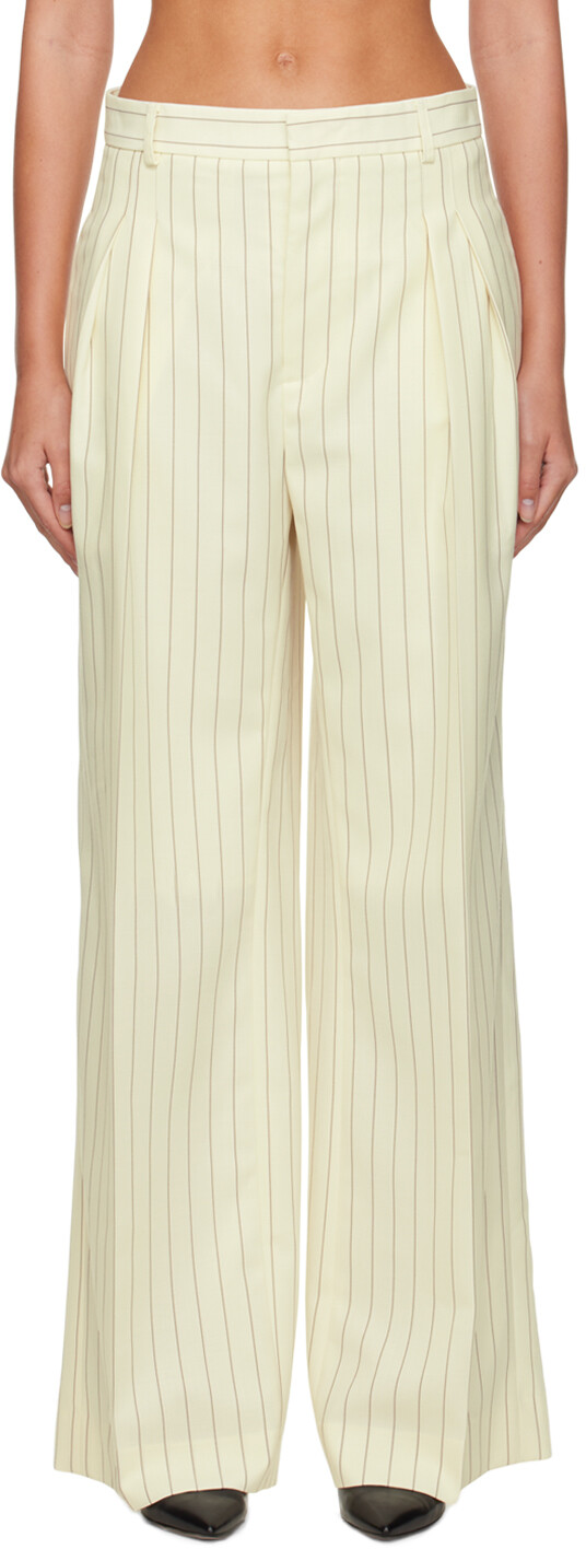 

Белоснежные брюки на шнуровке Jean Paul Gaultier