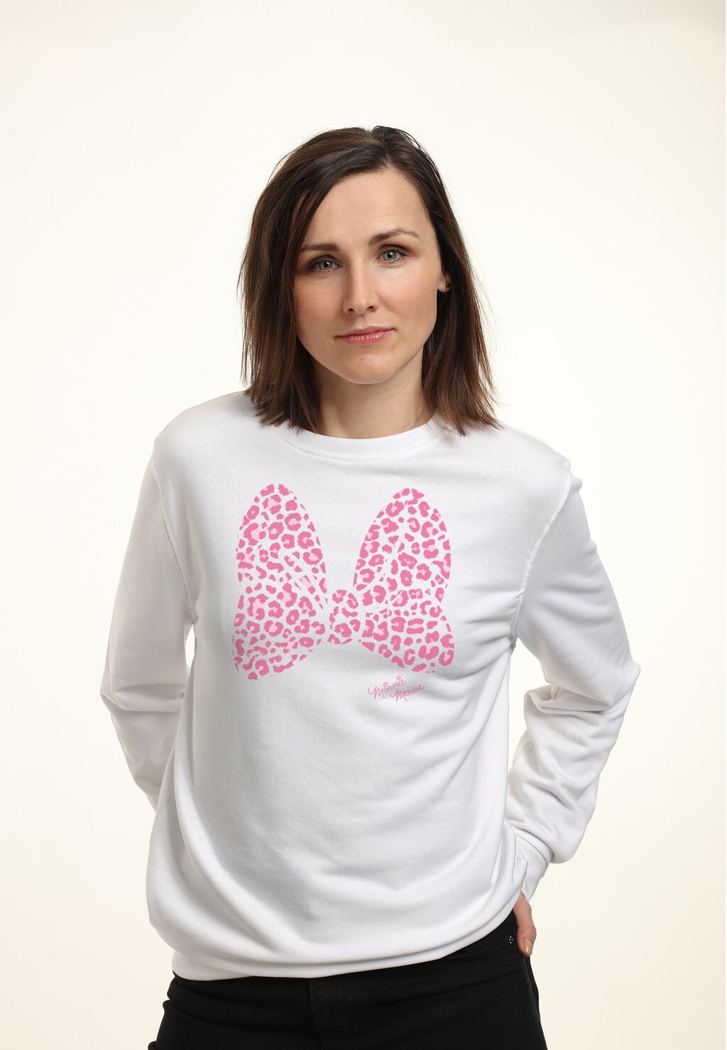 

Толстовка MICKEY & FRIENDS PINK LEOPARD Disney, белый