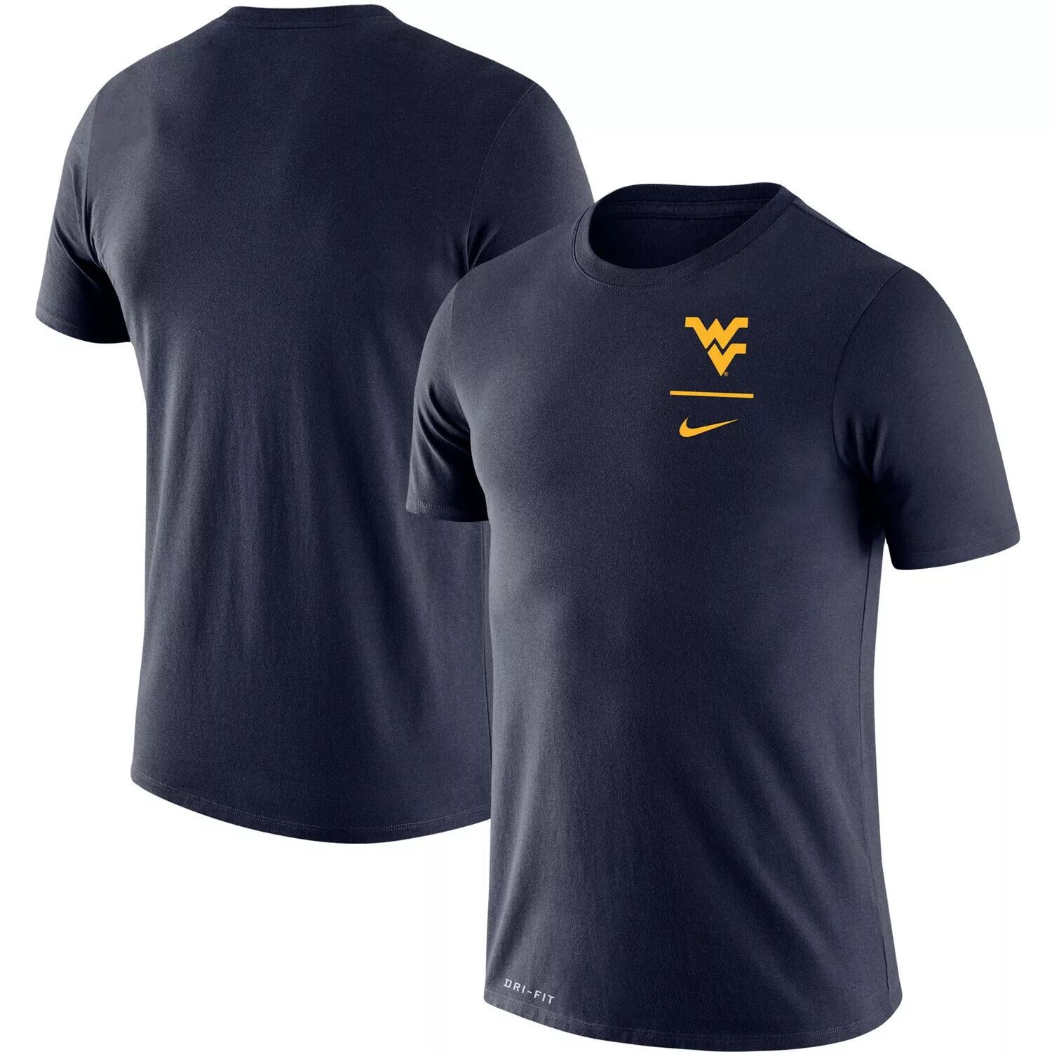 

Мужская темно-синяя футболка Nike West Virginia Mountaineers с логотипом Stack Legend Performance