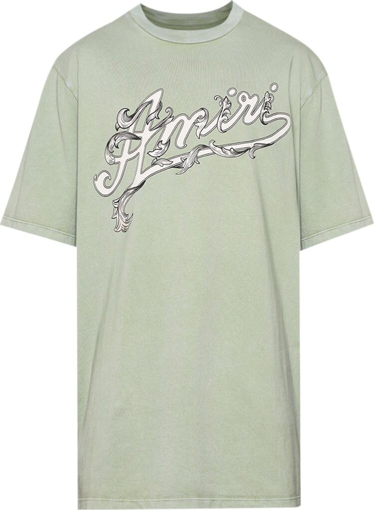 

Футболка Amiri Filigree 'Mineral Green', зеленый