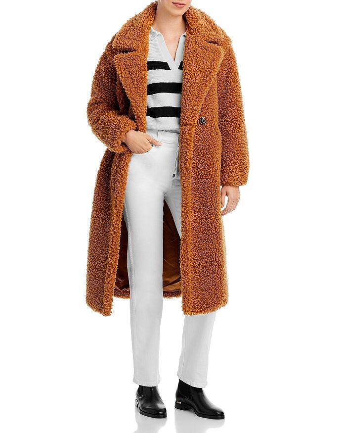 

Длинное плюшевое пальто UGG Gertrume, коричневый