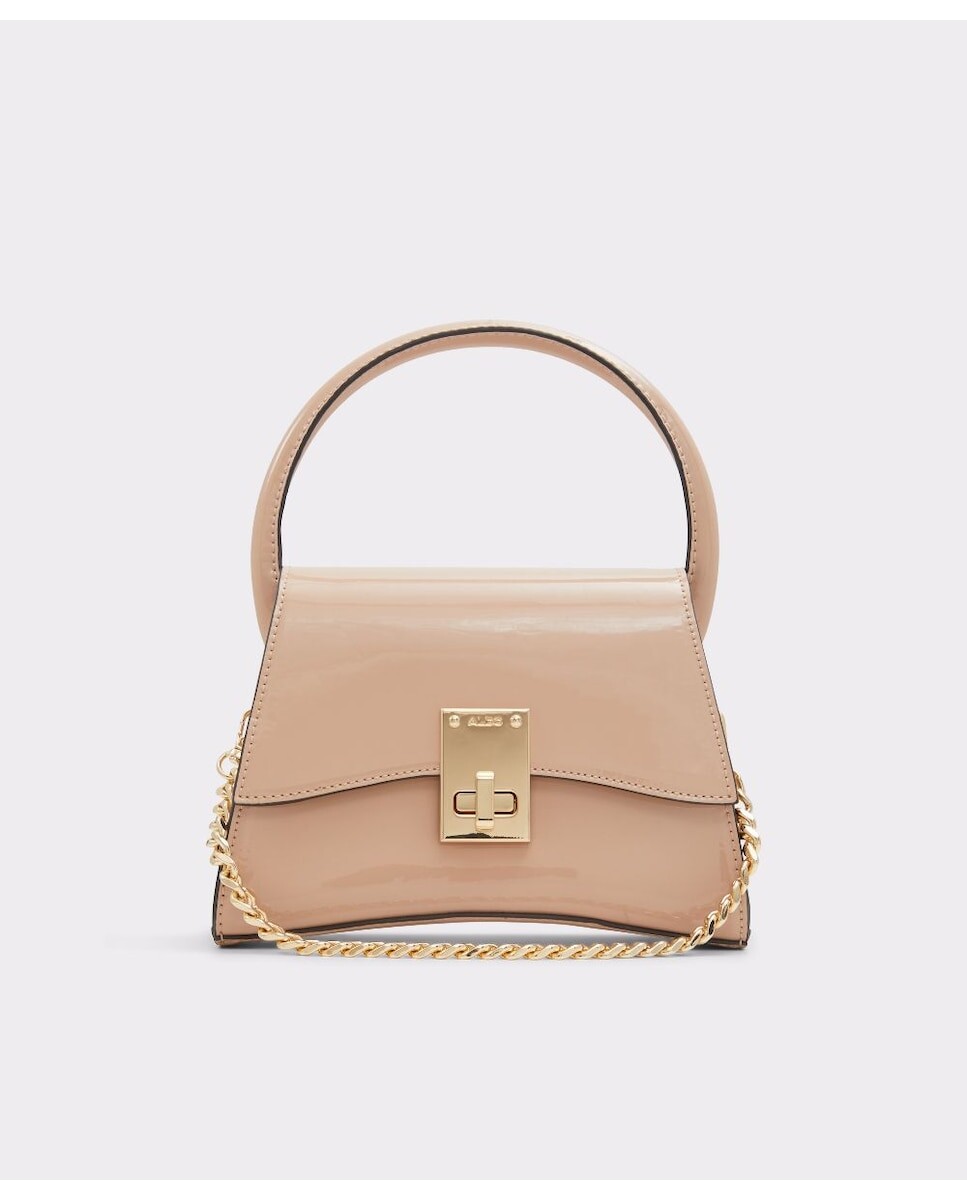 

Коричневая сумочка с металлической застежкой Aldo, бежевый