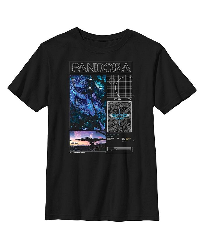 

Детская футболка Avatar Pandora Diagrams для мальчика 20th Century Fox, черный