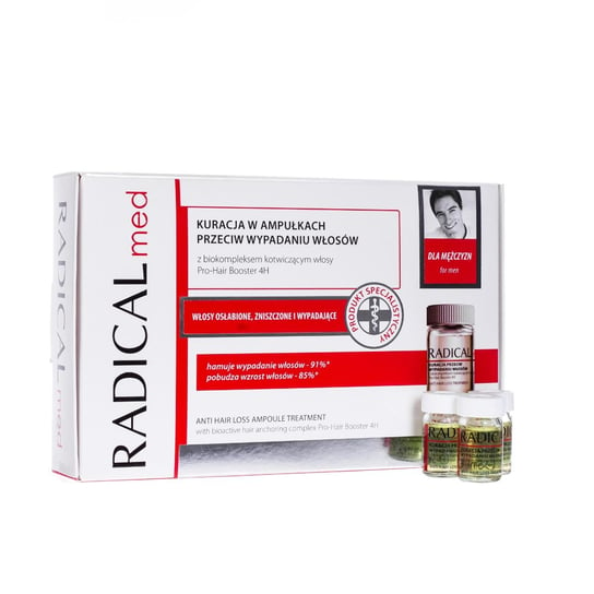 Radical Med, средство против выпадения волос для мужчин, 15 ампул по 5 мл
