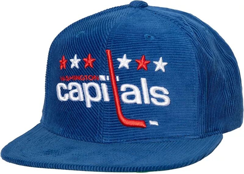 

Винтажная шляпа Snapback Mitchell & Ness для взрослых Washington Capitals с боковой нашивкой