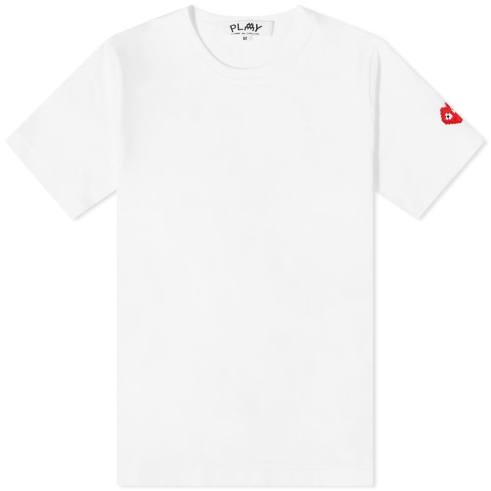 

Женская футболка Comme des Garçons Play с рукавами Invader, белый