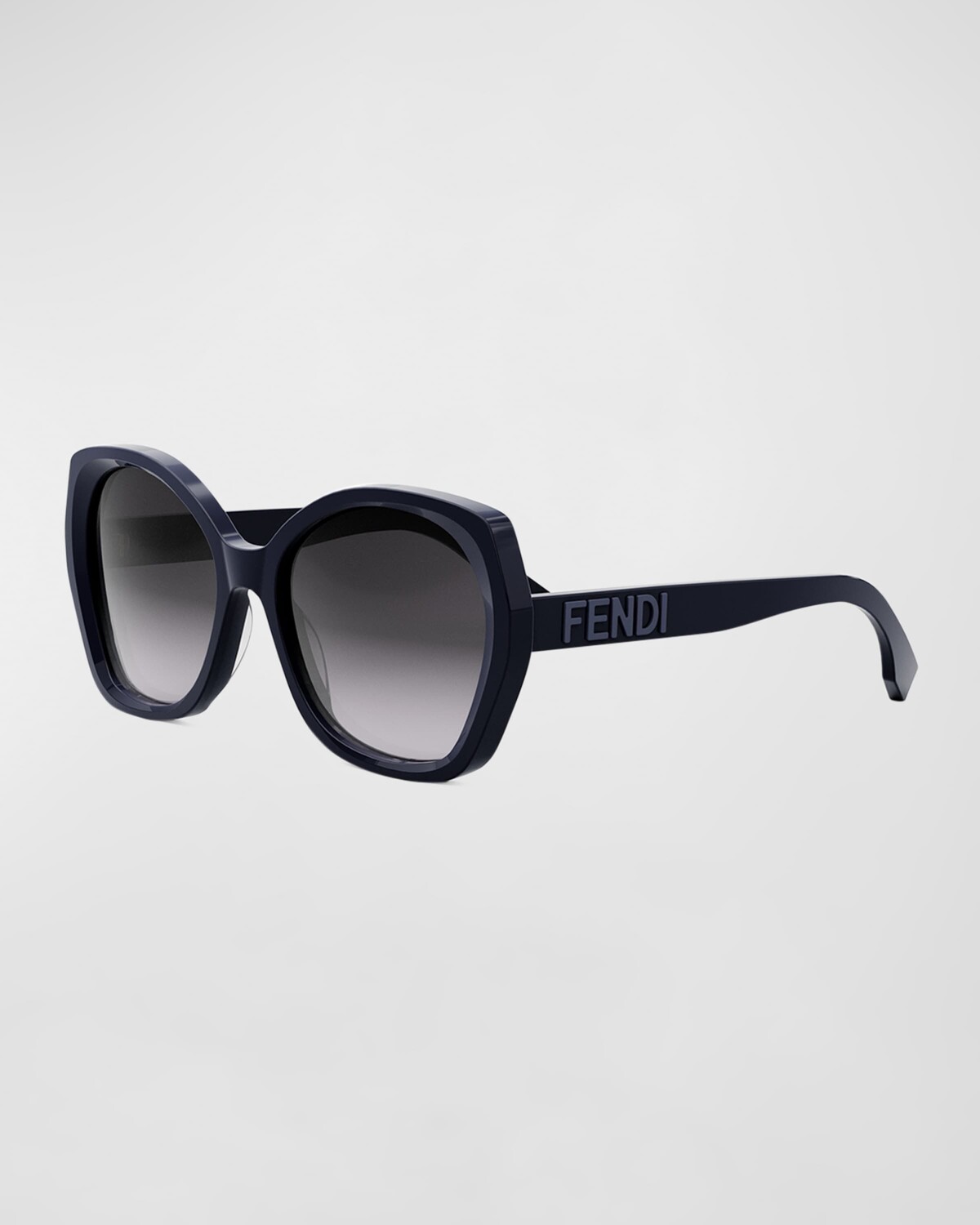 

Солнцезащитные очки-бабочки из ацетата с надписью Fendi, цвет Sblu/Smk