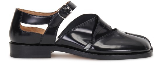 

Кожаные сандалии Tabi Maison Margiela, черный
