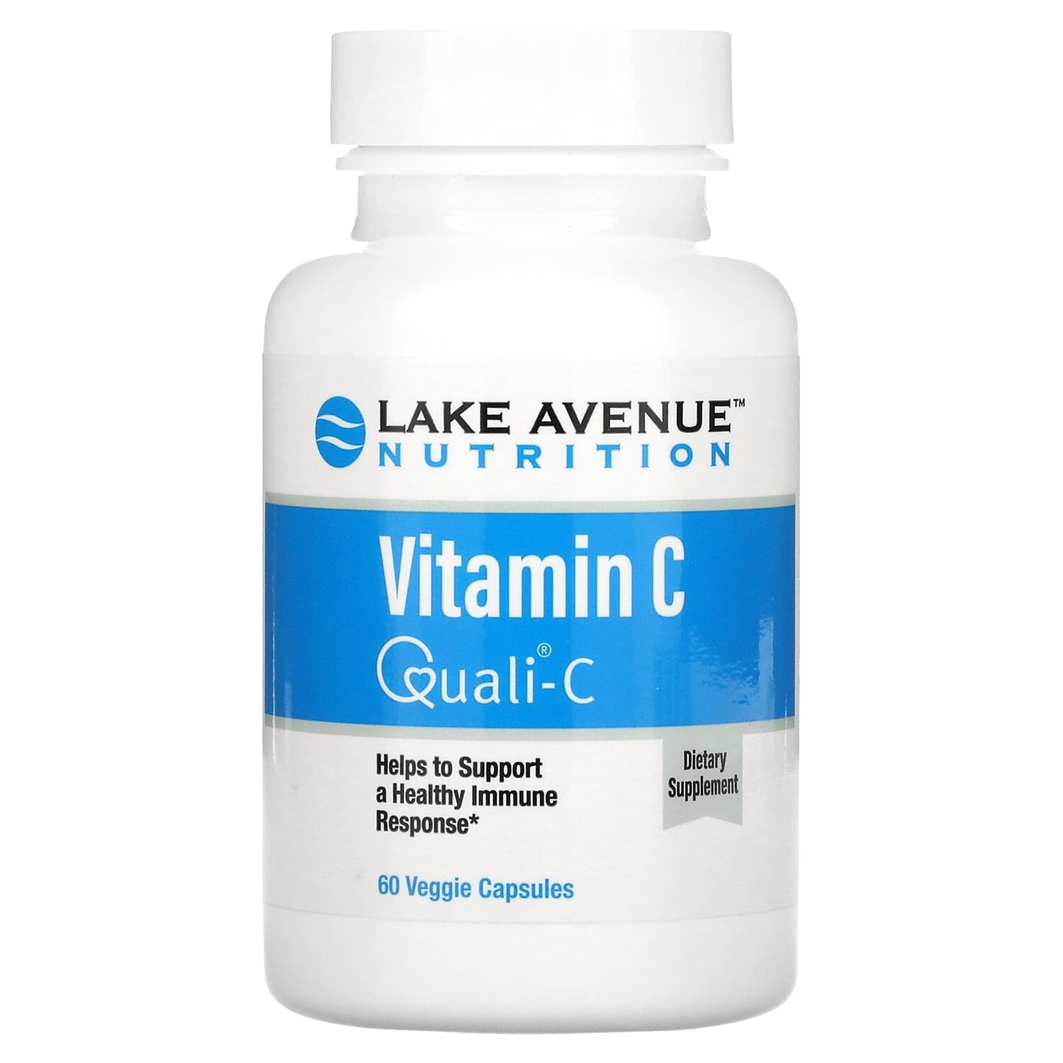 Витамин C, с Quali-C, 1000 мг, 60 растительных капсул, Lake Avenue Nutrition