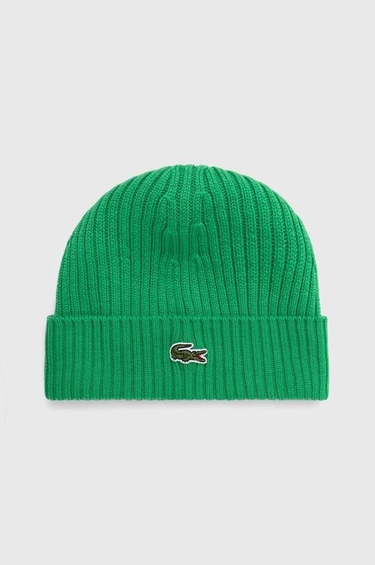 

Шерстяная шапка Lacoste, зеленый