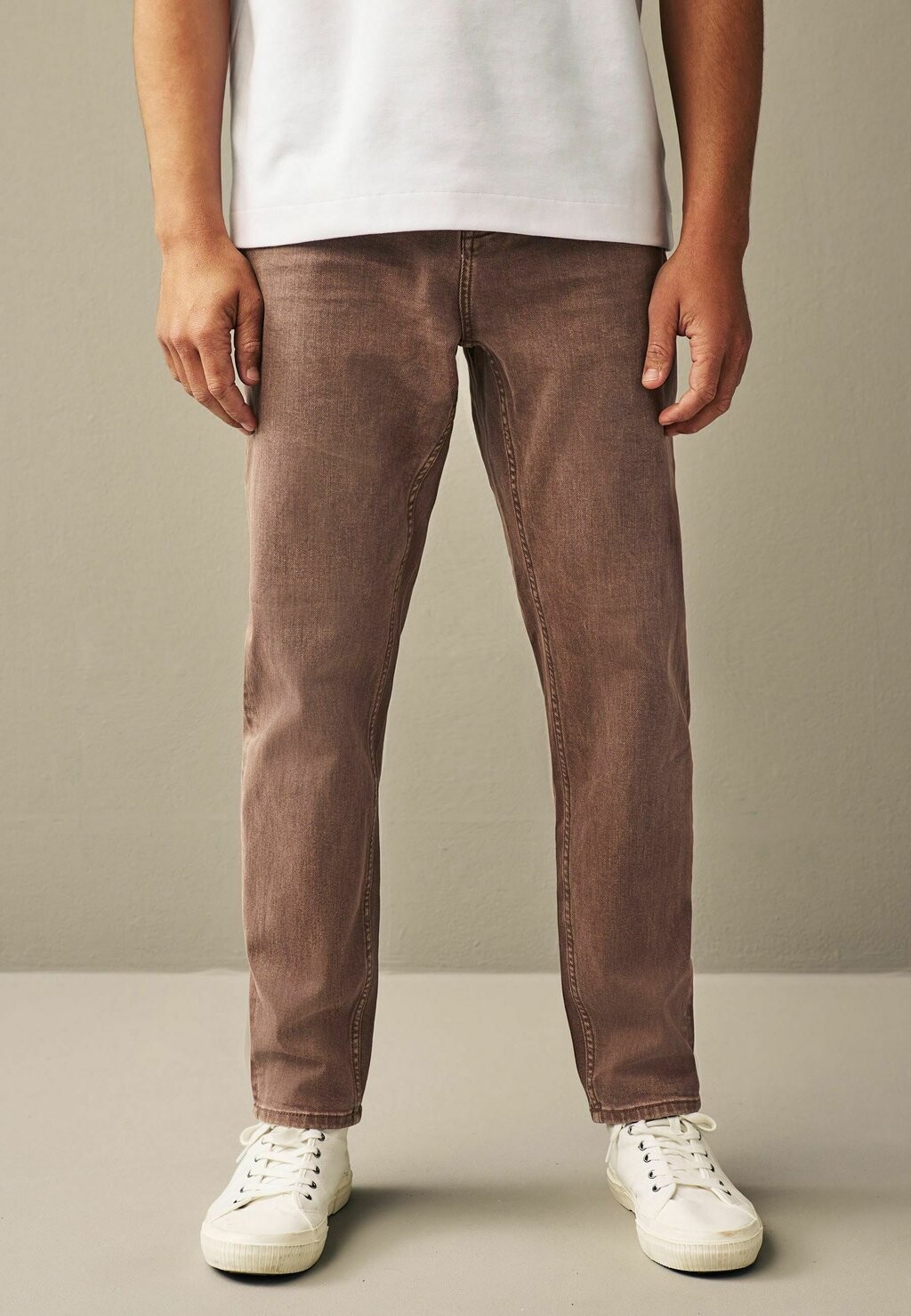

Джинсы Straight Leg OVERDYED Next, цвет rust brown