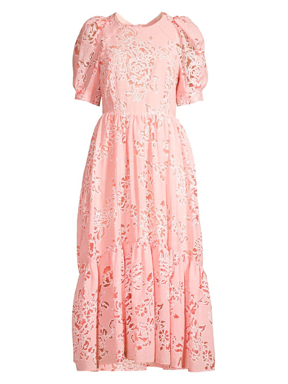 

Платье миди Esthher с цветочной вышивкой Ted Baker, коралловый
