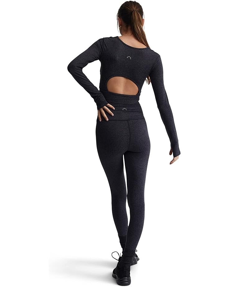 

Футболка Varley Always Warm Sloan Cropped Tee, цвет Black Marl