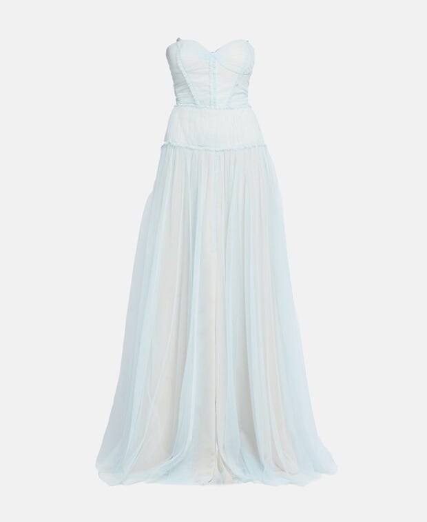 

Платье из тюля Vera Wang Bride, светло-синий