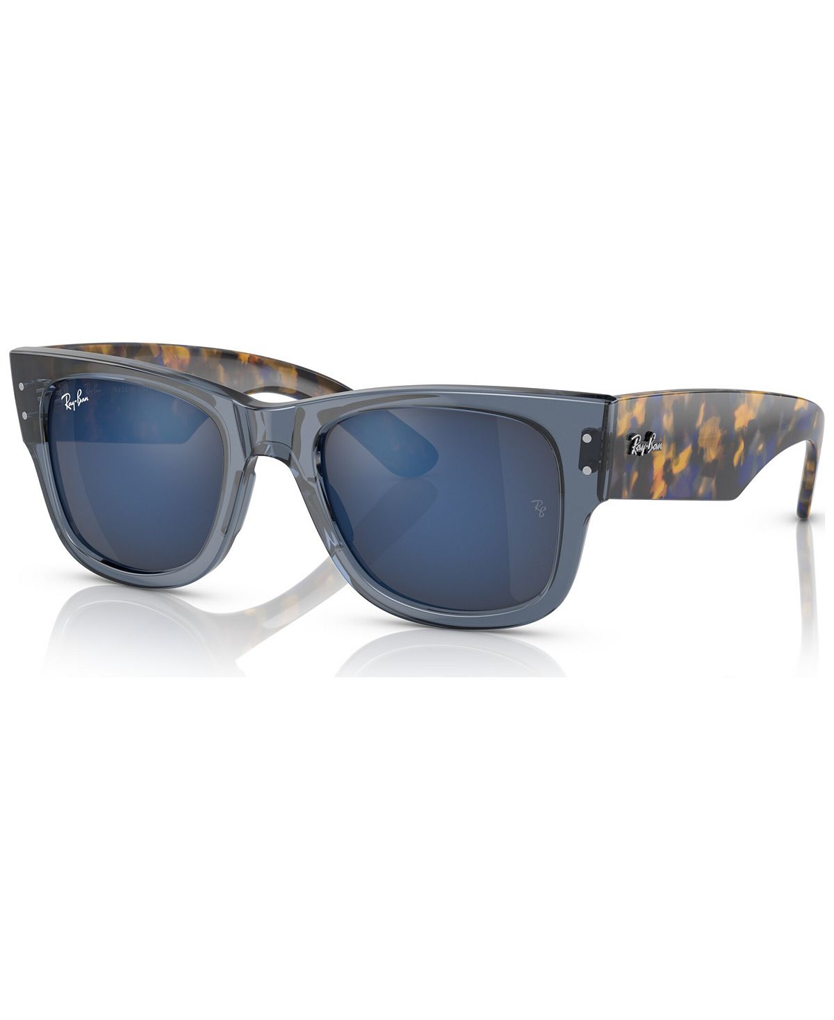 Солнцезащитные очки унисекс Mega Wayfarer 51 Ray-Ban мини комод росспласт 4 яруса dark blue transparent