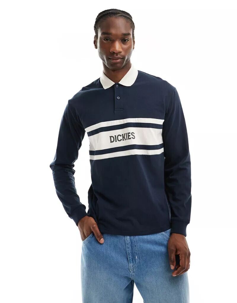 

Темно-синяя рубашка-поло с длинными рукавами Dickies Yorktown