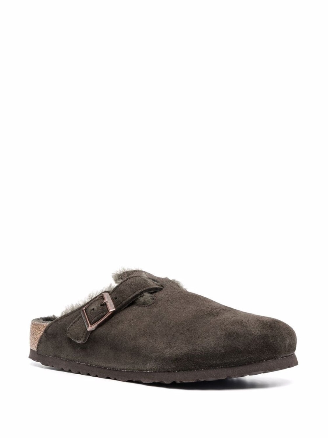

Birkenstock слиперы Boston с отделкой из овчины, коричневый