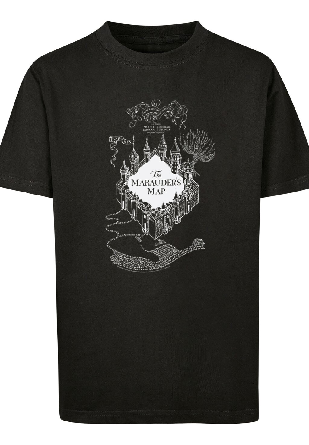 

Футболка с принтом HARRY POTTER THE MARAUDER'S MAP F4NT4STIC, цвет black