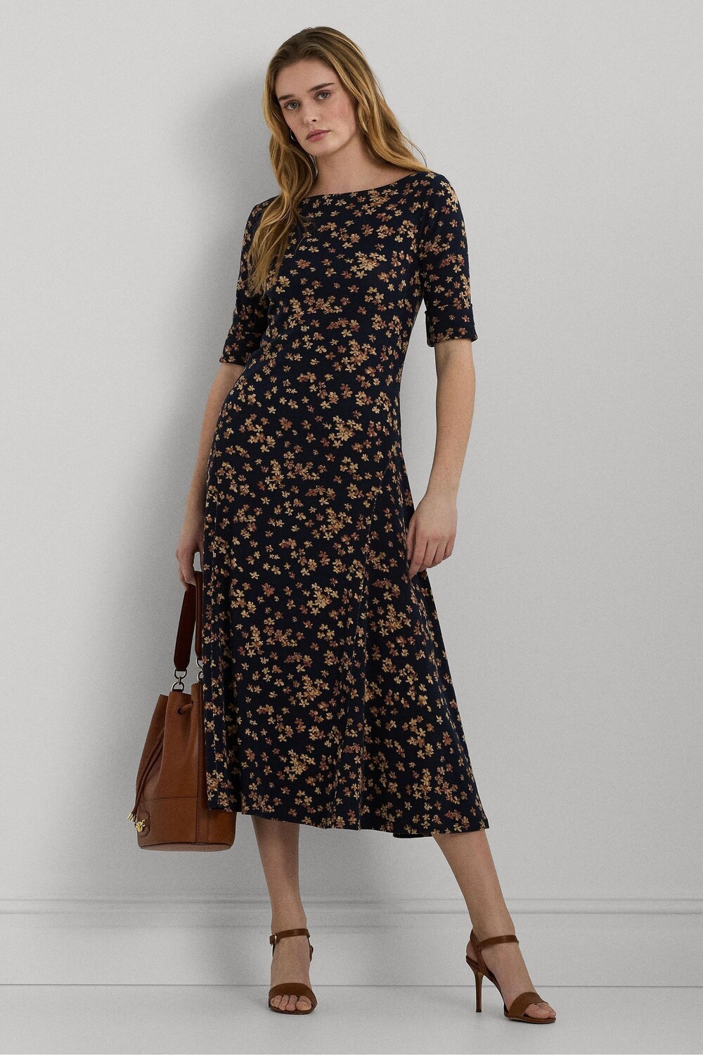 

Платье манзи с узором Lauren Ralph Lauren, синий
