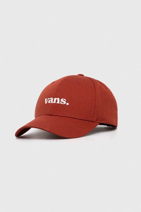 

Хлопковая бейсболка Vans, коричневый