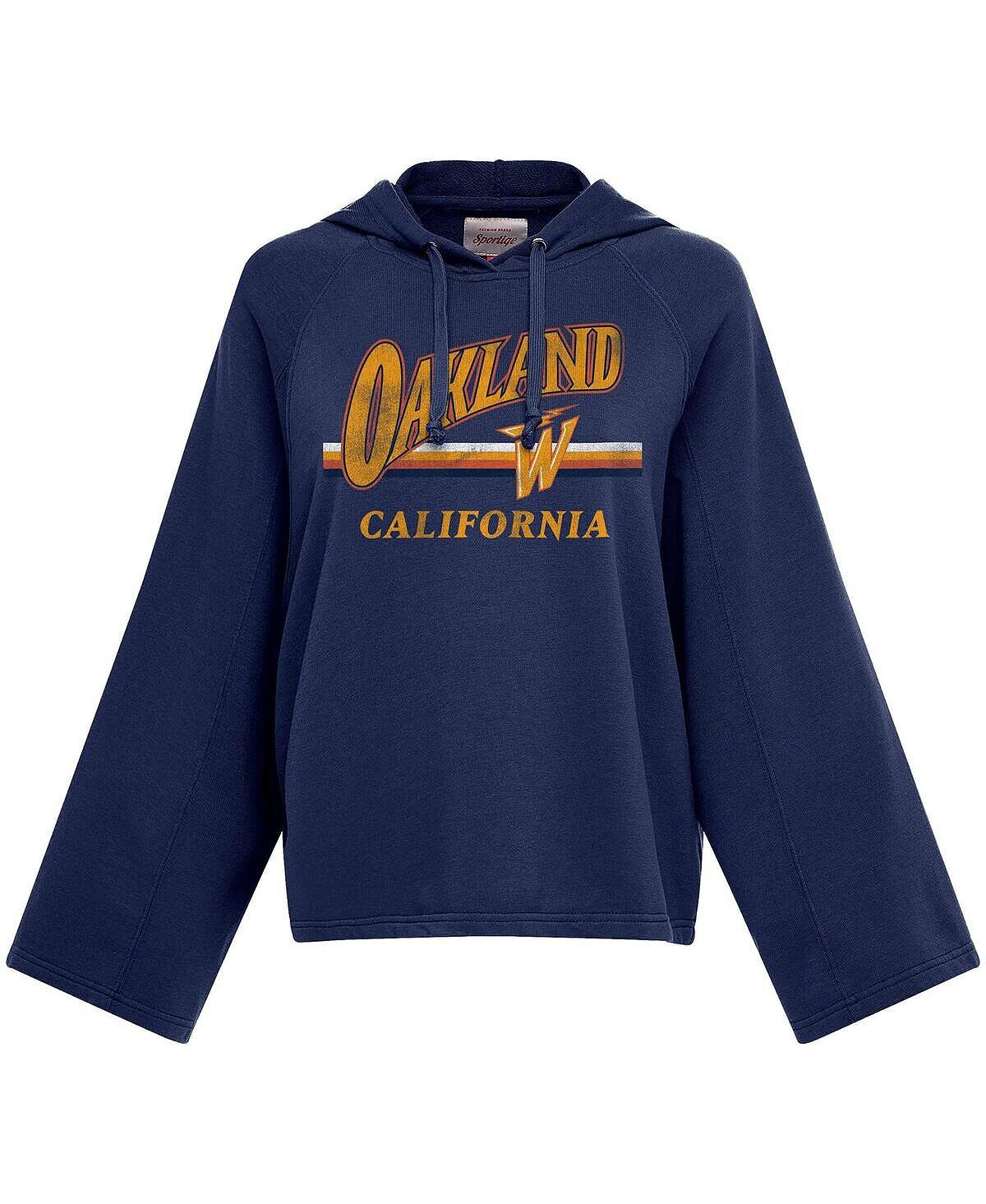 

Женский темно-синий пуловер с капюшоном Golden State Warriors 2020/21 City Edition Ryder Raglan Sportiqe, темно-синий