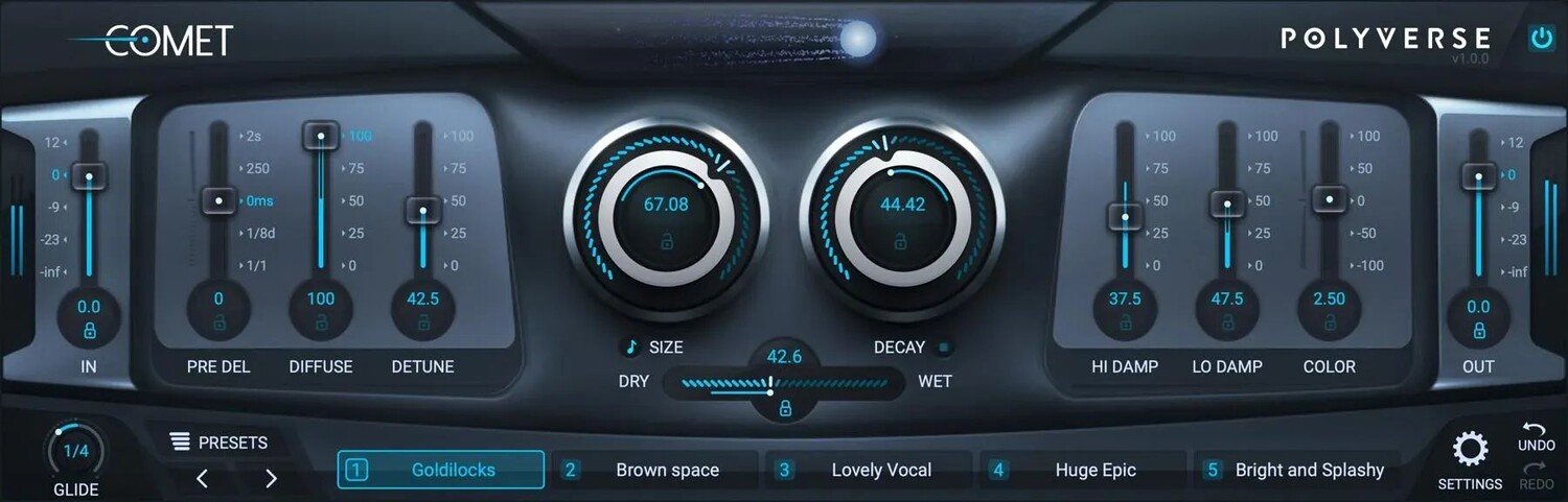 

Плагин Polyverse COMET Reverb