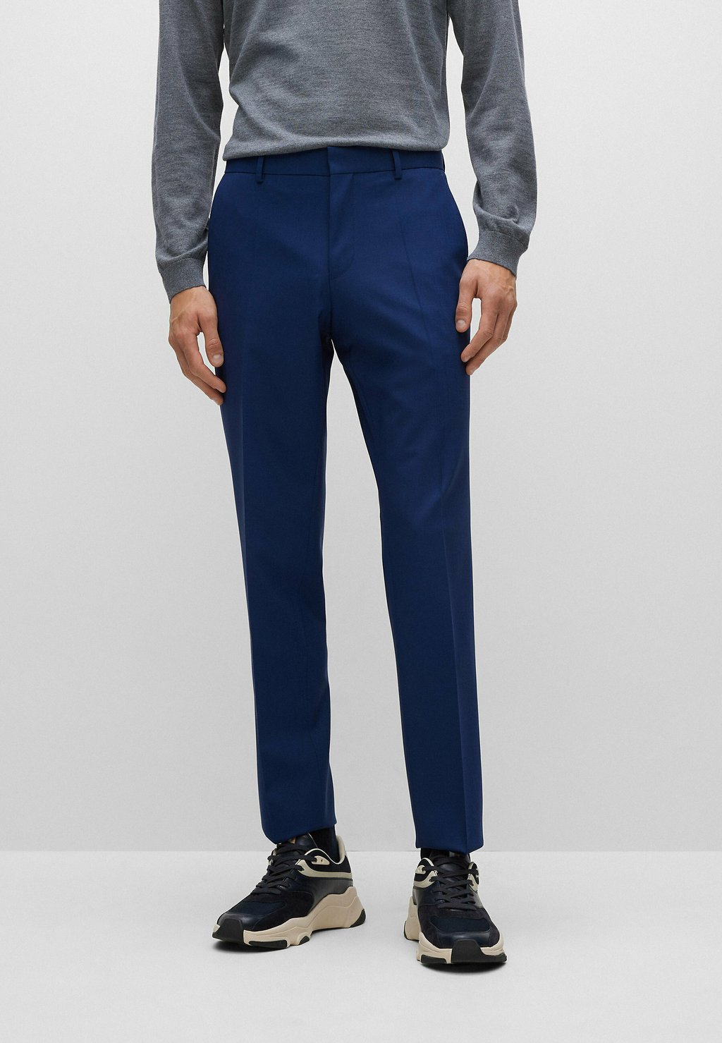 Элегантные брюки Genius BOSS, цвет dark blue nineteen