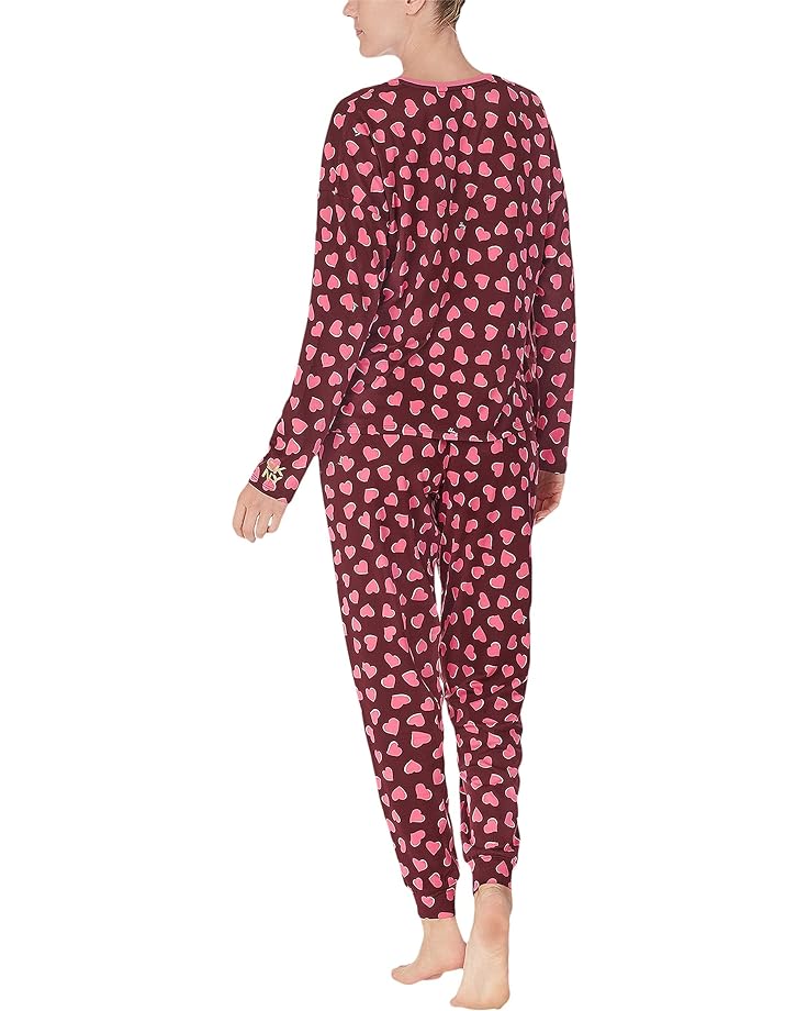 Пижамный комплект DKNY Long Sleeve Joggers Pajama Set, цвет Hearts