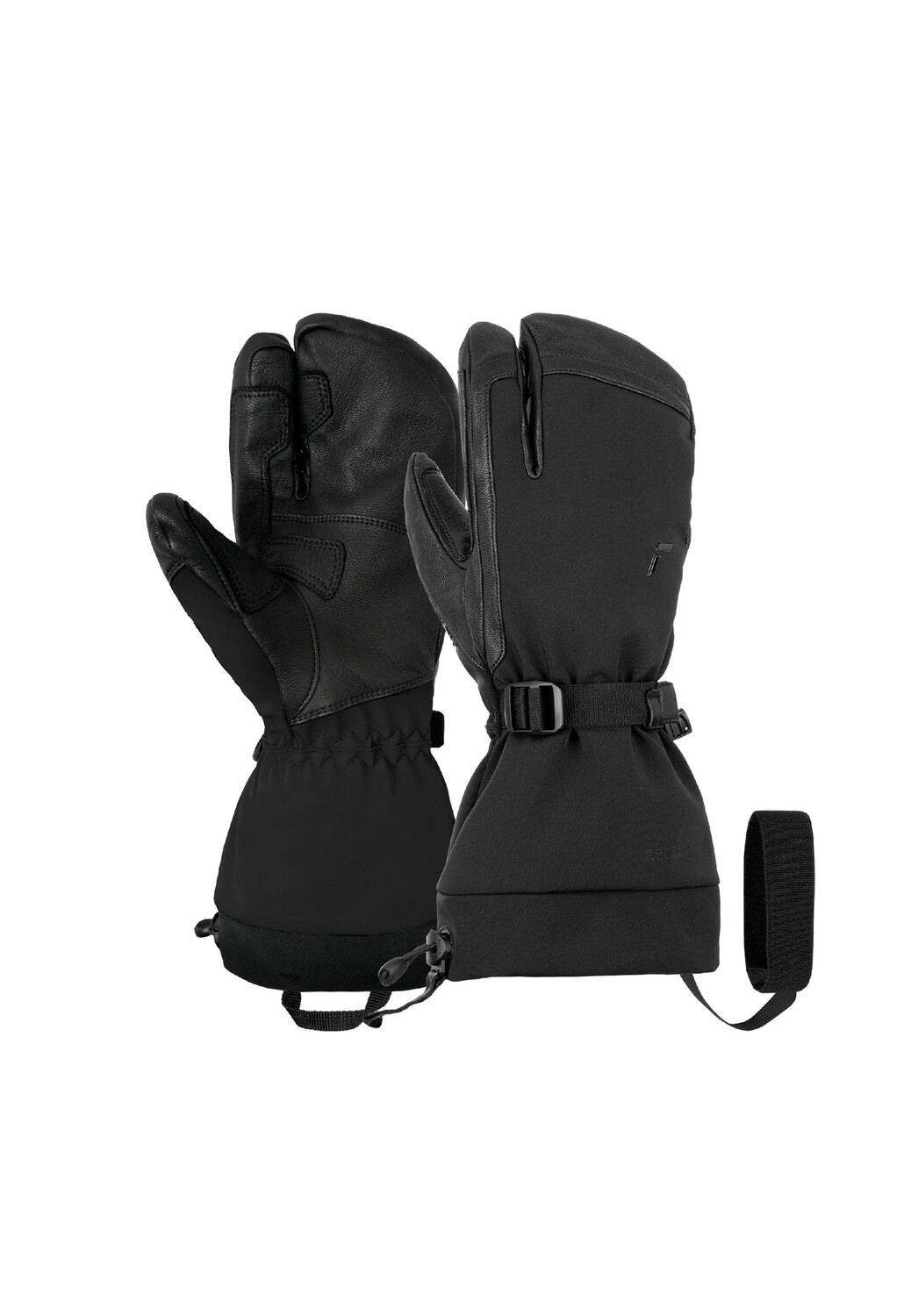 

Варежки Reusch 3 Finger Explorer Pro R TEX XT PCR Lobster, цвет 7700 black